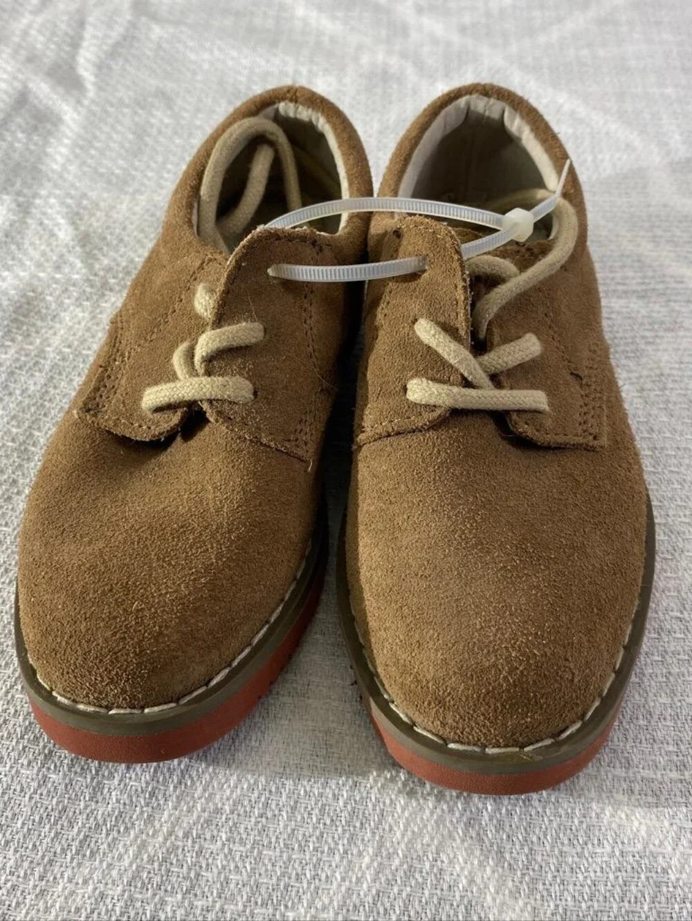 Tucker + Tate Boys Brown Suede Oxford Shoes Size 8.5 Toddler Lace Up Dressy